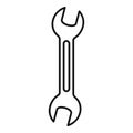 Pipe wrench icon, outline style Royalty Free Stock Photo