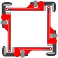 Pipe wrench photo frame