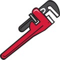 Pipe Wrench Retro Royalty Free Stock Photo