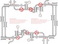 Pipeline background abstract illustration