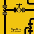 Pipeline background black silhouette