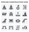 Pipeline construction icon