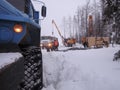 On the pipeline construction route in the polar tundra