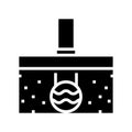 pipeline of drainage glyph icon vector illustration Royalty Free Stock Photo