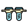 Pipeline filter system icon vector flat Royalty Free Stock Photo