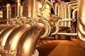 Pipeline inside refinery 1 Royalty Free Stock Photo