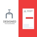 Pipeline, Pipe, Gas, Line Grey Logo Design and Business Card Template