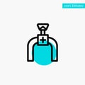 Pipeline, Pipe, Gas, Line turquoise highlight circle point Vector icon