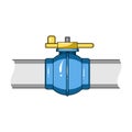 Pipeline shutter.Oil single icon in cartoon style vector symbol stock illustration web.