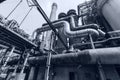 Pipeline valve facilities in steel mills Royalty Free Stock Photo