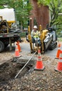 Pipeline Worker Operating Horizontal Directional Drill