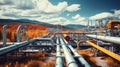 pipelines gas oil industry Royalty Free Stock Photo