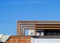 Pipelines on home roof Royalty Free Stock Photo