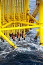 Pipelines in oil and gas platform Royalty Free Stock Photo