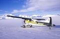 A Piper Bush airplane in the Wrangell St. Elias National Park and Preserve, Alaska Royalty Free Stock Photo