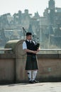 Piper playing in Edinburgh, Scotland Royalty Free Stock Photo