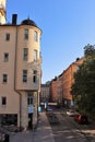 Pipersgatan on Kungsholmen in Stockholm Royalty Free Stock Photo