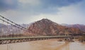 Pipes bridge across yellow river china