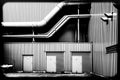 Pipes of a factory Royalty Free Stock Photo