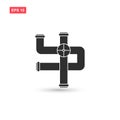 Pipes icon vector design isolated 5