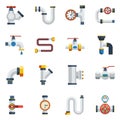 Pipes Icons Set