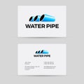 Pipes Logo. Pipes emblem. Pipeline icon. Corporate logo design template.