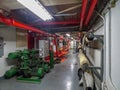 pipes in machine room Royalty Free Stock Photo