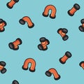 Pipes outline isometric icons pattern