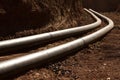 Pipes synthetic pipeline Royalty Free Stock Photo