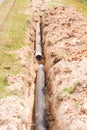 Pipes synthetic pipeline Royalty Free Stock Photo