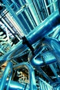 Pipes, tubes, steam turbine Royalty Free Stock Photo