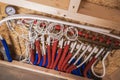 Pipes and Valves Overview in Construction for Heating System Setup Royalty Free Stock Photo