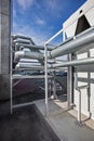 Pipes of Ventilation and air conditioning system Royalty Free Stock Photo