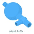 Pipet bulb icon, cartoon style Royalty Free Stock Photo