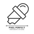 Pipet pixel perfect linear icon