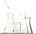 The pipette and beaker Royalty Free Stock Photo