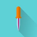 Pipette flat icon