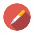 Pipette flat icon