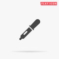 Pipette flat vector icon Royalty Free Stock Photo
