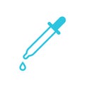 Pipette icon. From blue icon