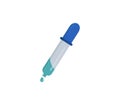 Pipette icon illustrated in vector on white background Royalty Free Stock Photo