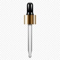 Pipette icon, realistic style