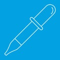 Pipette thin line icon