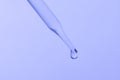 Pipetted with natural serum with drop