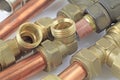 Pipework and fittings Royalty Free Stock Photo