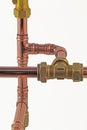 Pipework and fittings Royalty Free Stock Photo