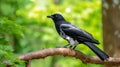 Piping Crow in the forest
