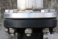 Piping flange Royalty Free Stock Photo