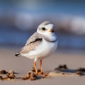 Ai Generated illustration Wildlife Concept of Piping Plover