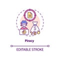 Piracy concept icon